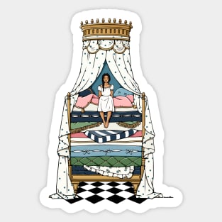 Princess and the pea Sticker